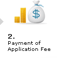 2. Payment of Application Fee